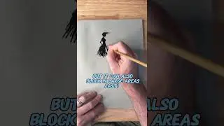 Sketchtember Day 4: Silhouette. Drawn with a calligraphy brush.