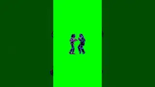 green screen neon dancing couple 