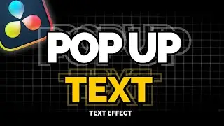 How To Create POPUP TEXT Animation In Davinci Resolve | Mr Beast Text Effect In Davinci Resolve 18