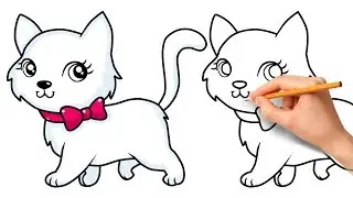 How to Draw a Cute Cat - Step by Step!