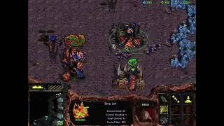 StarCraft: Brood War – Nightmare Station – Zerg vs. 3 computer players