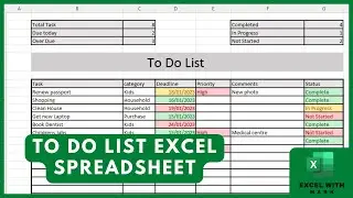 How To Make A Daily To Do List In Excel