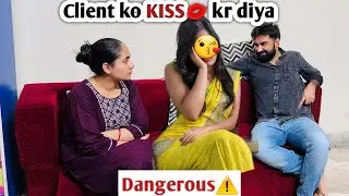 Going to KISS a Girl 👧 Prank on wife | Love💕 Guru Prank | epic reaction 😂