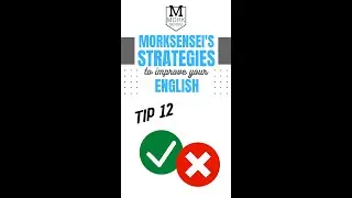 Morksensei's Strategies to Improve your English - TIP 12: Negotiate Corrections #shorts