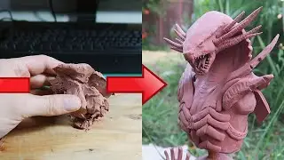 Venomage Sculpted in Clay - Character from Raid shadow legends.
