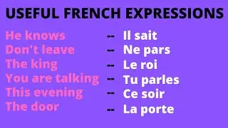 COMMON FRENCH EXPRESSIONS FOR BEGINNERS #15