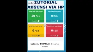 Tutorial Absensi Online dengan HP