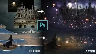 A trip beyond the mountains|Photo Manipulation with photoshop (Speed Art)