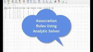 Association Rules Using Analytic Solver