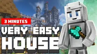 How To Build a House in Minecraft (How to Build A EASY Starter House)