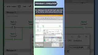 Motor start program | Ladder #shorts