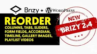Reorder Fields, Columns, Playlists, Images, Sliders, Tabs, and more!, New Feature 2022 - Brizy 2.4