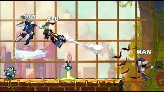 Double combo in Brawlhalla, Lucien + Volkov