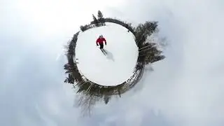 SKI 360 pas le trick, la caméra