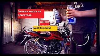 Замена масла на Racer magnum RC250c5b, двигатель 166FMM