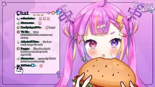 Riro Ron eats a burger