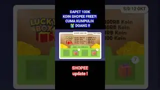 CARA DAPET 100K KOIN SHOPEE DI SHOPEE LUCKY PRIZE! 