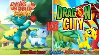 Dragon City VS Dragon Mania Legends | Full Comparison 2021 | AlluPlayzz