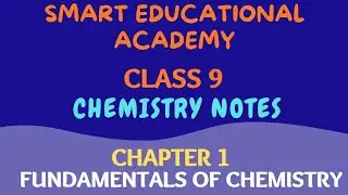 Chemistry Class 9 Notes | Chapter 1 Fundamentals of Chemistry | Solved Exercises