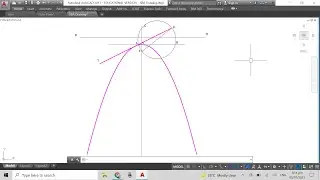 How To: Construct a Tangent to a Parabola from an External Point (Done Using 