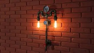 Светильник в стиле ЛОФТ. Лампа накаливания в интерьере. ДЕШЕВО и ЛЕГКО!