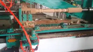 Automatic Loading and unloading Back Knife Wood Lathe Machine for wood copying turning cut