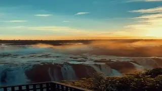 Beautiful Waterfalls During Stunning Sunsets