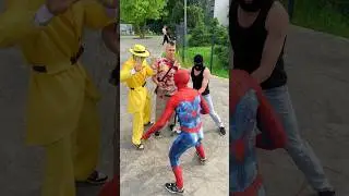Spiderman is always there😱
