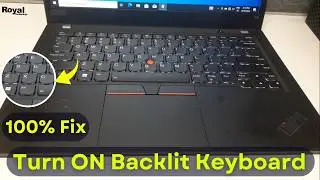 How to Turn On Backlit Keyboard on Lenovo ThinkPad T14 || Turn On Backlight Keyboard In ThinkPad