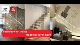 Revit Beginner Tutorial EP6 -Create Floating Stair- House 5m x 17m