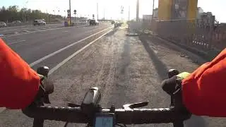 Велопрогулка по Москве в  апреле