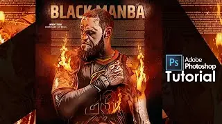 Adobe Photoshop Tutorial l Sports Poster Design l NBA