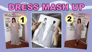 Making A New Dress From 2 Old Dresses! Thrifted Transformations