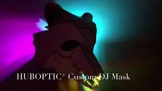 HUBOPTIC® Custom DJ Mask - Sound Reactive Sequential LED FX Personalized Helmet