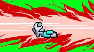 Among us kill animation meme #2  (green  screen)