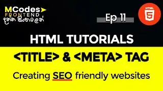 HTML Title & Meta tag | Boost Your Website by using These simple steps (in Sinhala)