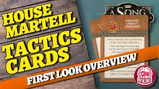 First Look! House Martell Tactics Cards for A Song of Ice and Fire the Miniatures Game