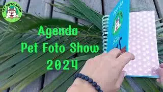 Agenda Pet Foto Show 2024, idealizada e feita pela fotógrafa Olívia Moreth.