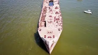 SS Selma - Galveston, TX - Abandoned Ship - 4K