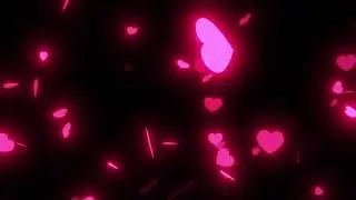 Glowing Love Hearts: Best Free Background Video Loop