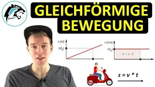 s-t, v-t-Diagramm & Formeln – Gleichförmige Bewegung | (Strecke & Geschwindigkeit erklärt)