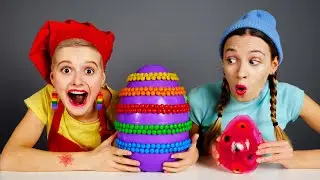 Огромное шоколадное яйцо челлендж от Пико поки