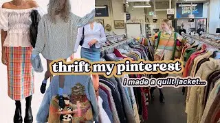 thrift my pinterest.. i found a quilt, so i made a quilt jacket *christmas 2022