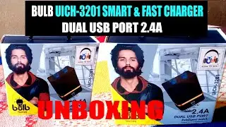 Best charger realme c2 | mobie charger |  blub uich-3201 smart & fast charger Dual usb port 2.4 A |
