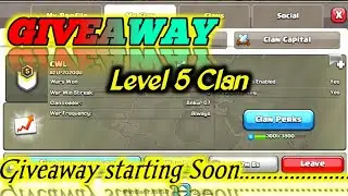 Clan Giveaway, Level 5 Clan Giveaway #clashofclans #supercell