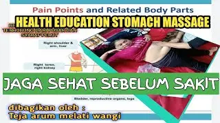 EDUKASI KESEHATAN PIJAT PERUT TEJA ARUM MELATI //East Java women's belly massage, benefits and risks