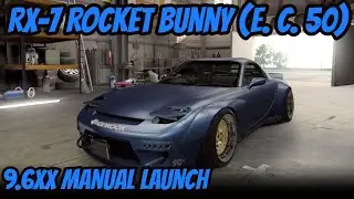 CSR2 | Mazda RX-7 Rocket Bunny (E. C. Level 50) | Maxed Tune & Shift | 9.6xx sec. Manual Launch