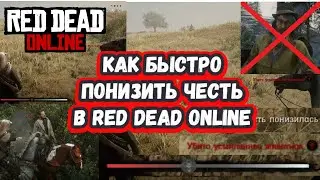 Как быстро изменить честь персонажа в Red Dead Online