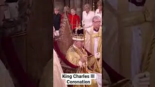 Moment King Charles iii crowned at the Coronation