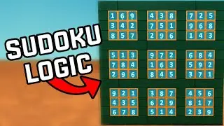 Building SUDOKU In Scrap Mechanic